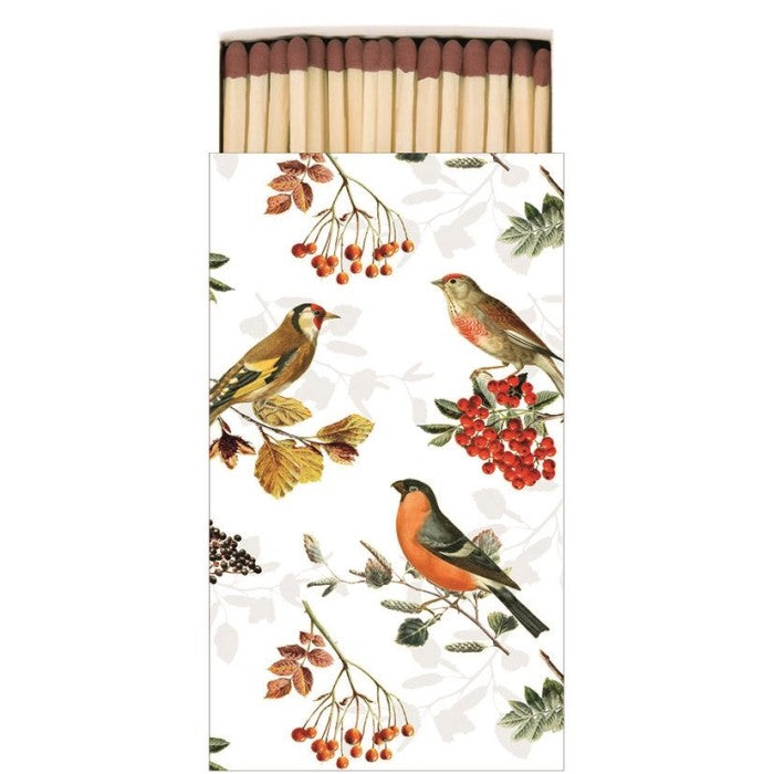 Caja de cerillas decorada "Autumn Birds"