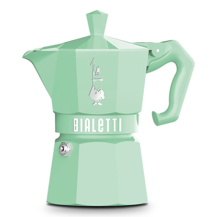 Cafetera Italiana Moka Express "Exclusive Green" 3 tazas