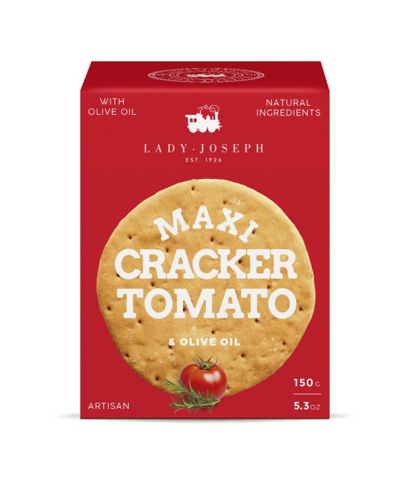 Maxi Crackers Tomate Lady Joseph 150 gr. 12 uds.