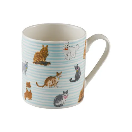 Taza de porcelana inglesa "Cat" de Price & Kensington 340 ml.