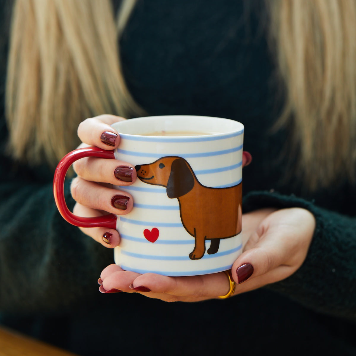 Taza de porcelana Teckel