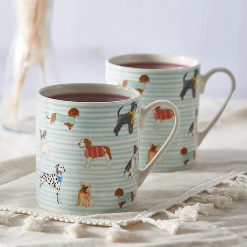 Taza de porcelana inglesa "Dog" de Price & Kensington 340 ml.