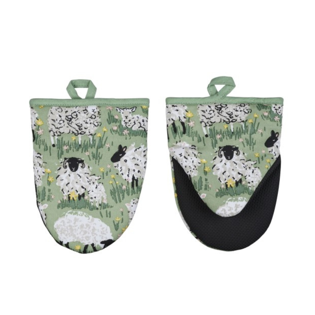 Guantes para microondas y platos calientes "Woolly Sheep"