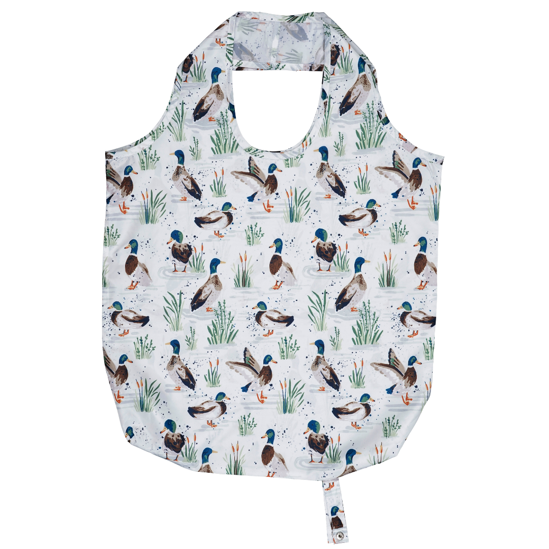 Bolsa plegable para llevar en el bolso Farmhouse Ducks