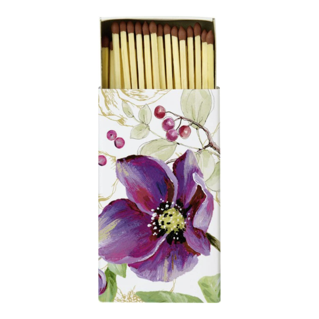 Caja de cerillas decorada Rosa de Navidad