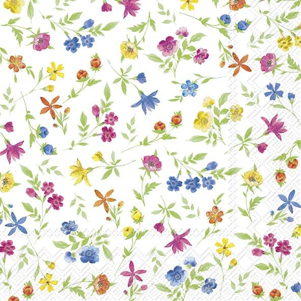 Servilletas decoradas Happy Flowers 20 uds.