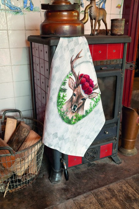 Paño de cocina Deer in frame
