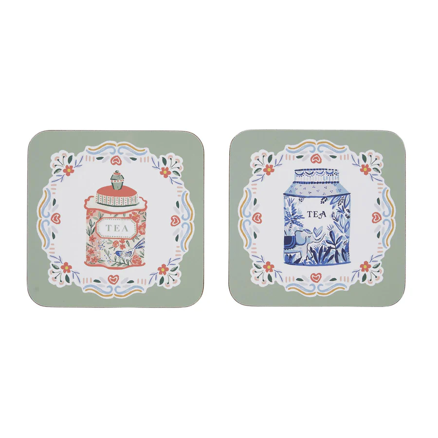 Posavasos Tea Tins Pack 4