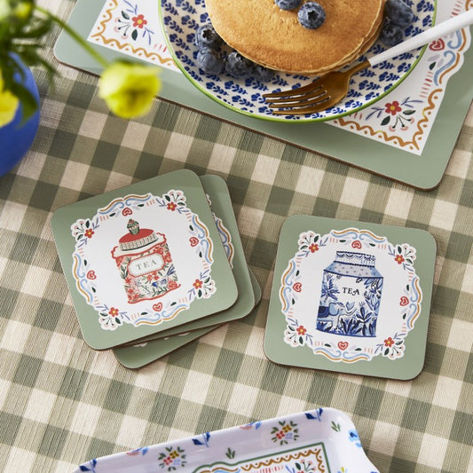 Posavasos Tea Tins Pack 4