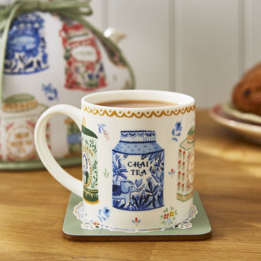 Taza de porcelana inglesa Tea Tins 250 ml