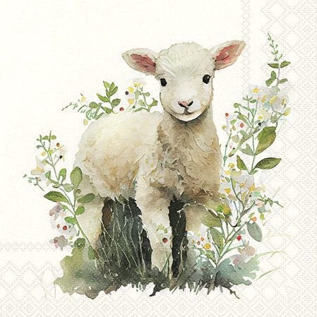 Servilletas decoradas Lamb 20 uds.