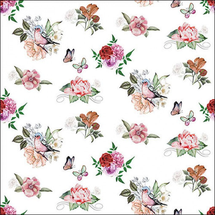 Servilletas decoradas Charlotte White 20 uds.