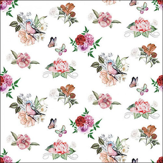 Servilletas decoradas Charlotte White 20 uds.