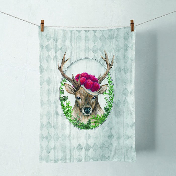 Paño de cocina Deer in frame