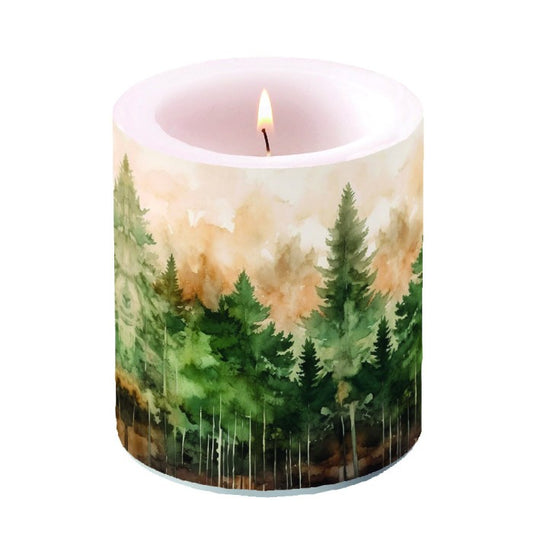 Vela decorada Evergreen Trees