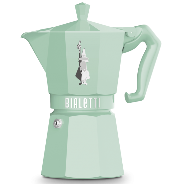 Cafetera Italiana Moka Express "Exclusive Green" 6 tazas