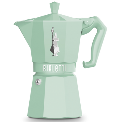 Cafetera Italiana Moka Express "Exclusive Green" 6 tazas
