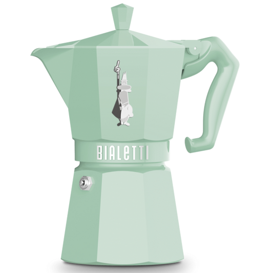 Cafetera Italiana Moka Express "Exclusive Green" 6 tazas