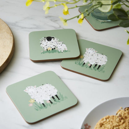 Posavasos Woolly Sheep Pack 4
