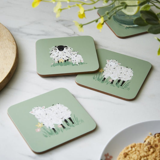Posavasos Woolly Sheep Pack 4