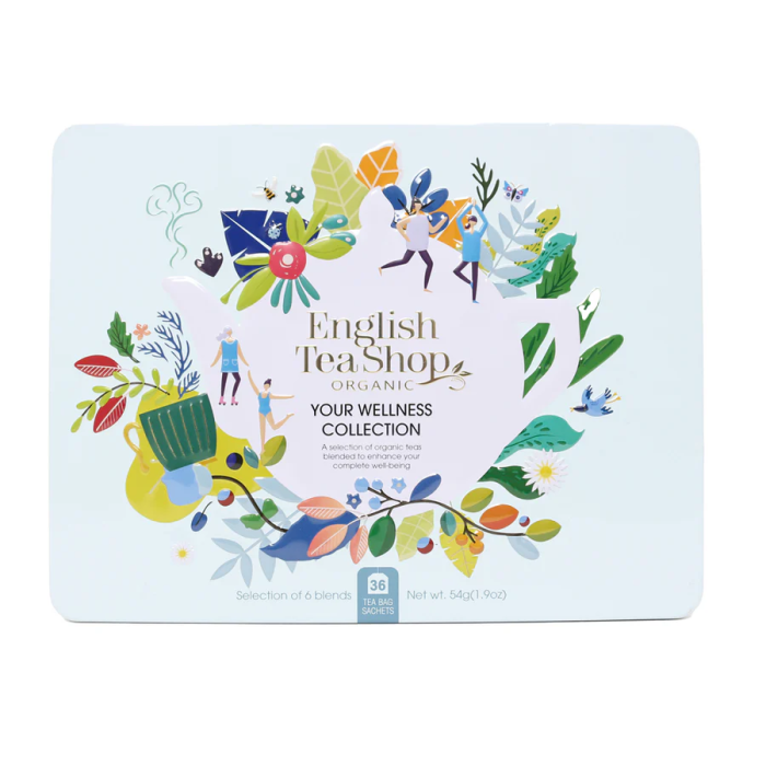 Lata de té Wellness Collection-36 bolsitas.