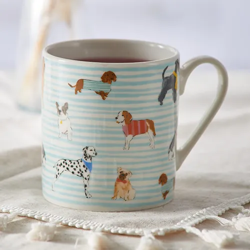 Taza de porcelana inglesa "Dog" de Price & Kensington 340 ml.
