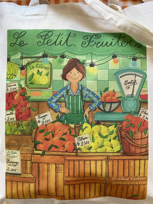 Totebag de tela Le petit Fruiter