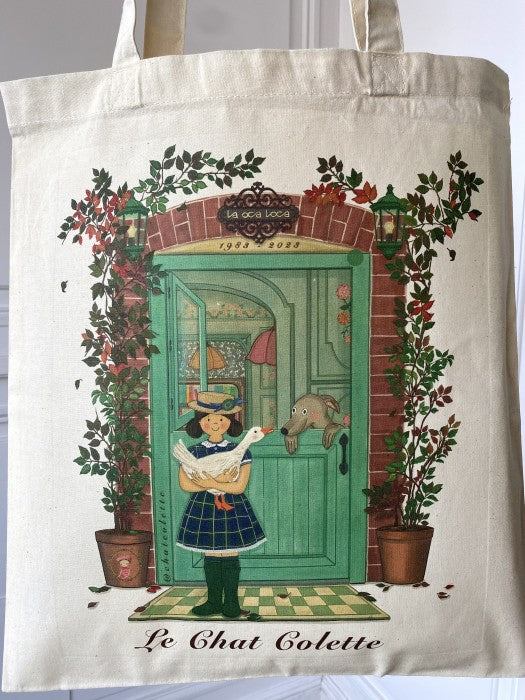 Totebag de tela Green Door