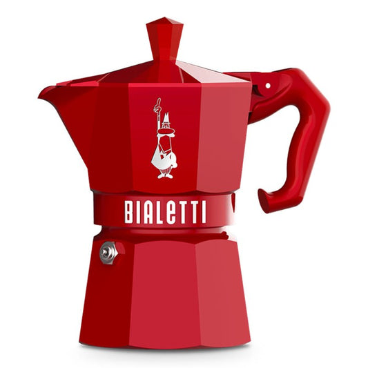 Cafetera Italiana Moka Express "Exclusive Red" 3 tazas