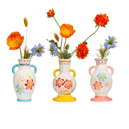 Juego de 3 jarrones Folk Floral