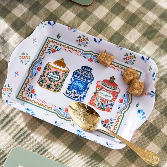 Bandeja de melamina mini Tea Tins