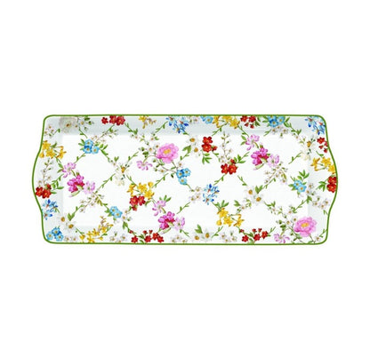 Bandeja rectangular de porcelana Garden Dreams.