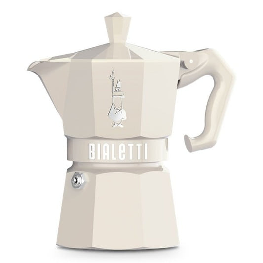 Cafetera Italiana Moka Express "Exclusive Cream" 3 tazas