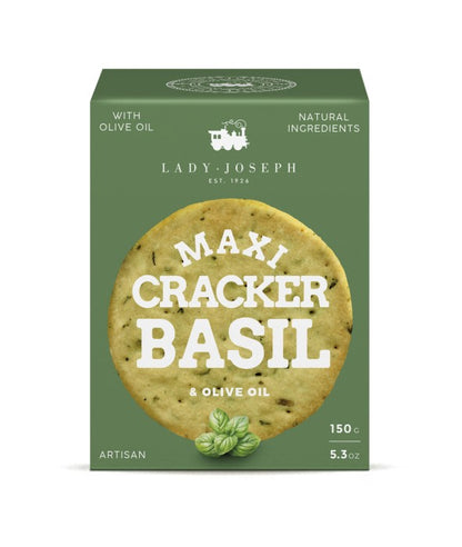 Maxi Crackers Albahaca Lady Joseph 150 gr. 12 uds.