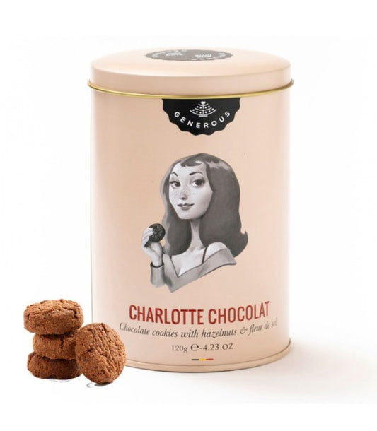 Lata de Galletas Charlotte Chocolate Generous 120 gr. 4 uds.