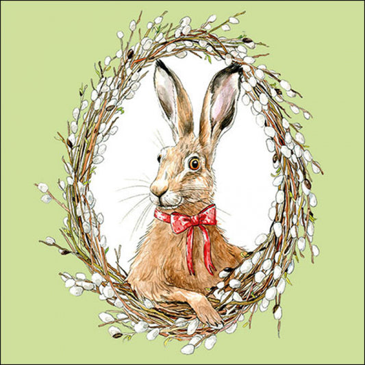 Servilletas decoradas Bunny Portrait 20 uds.