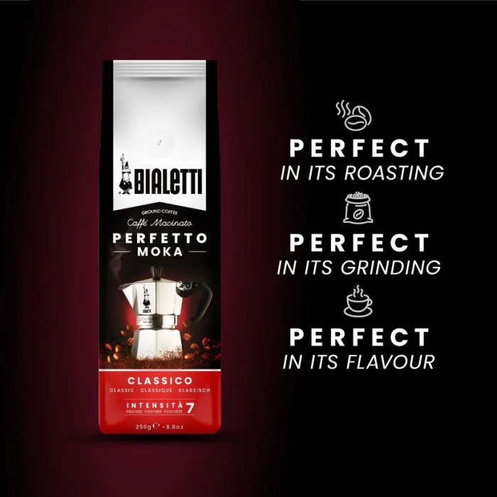 Café molido Bialetti Perfetto Moka Clásico 250 gr