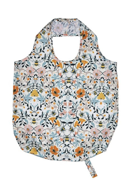 Bolsa plegable para llevar en el bolso "Bee Bloom"