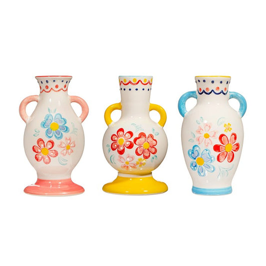 Juego de 3 jarrones Folk Floral