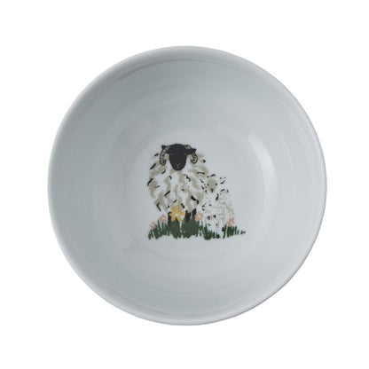 Bowl de porcelana inglesa Wolly Sheep