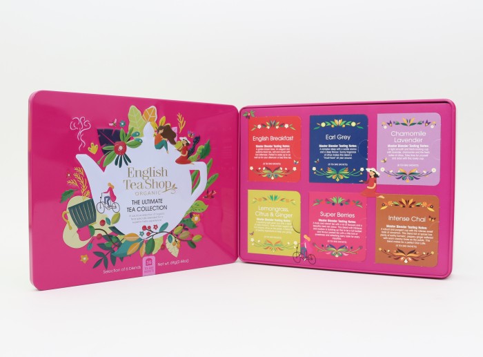 Lata de té Ultimate Collection Eco-36 bolsitas.