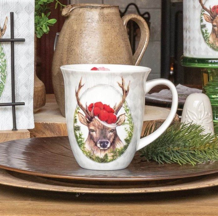 Taza de porcelana inglesa Deer in frame 400 ml