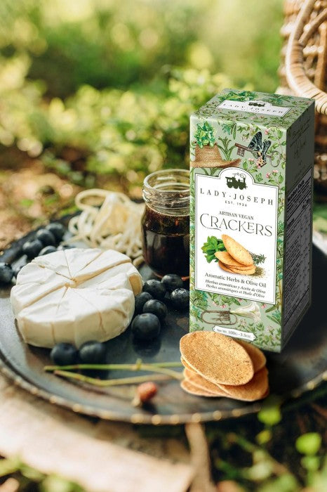 Crackers Hierbas Aromáticas y Aceite de Oliva Lady Josph 100gr, 14 uds.