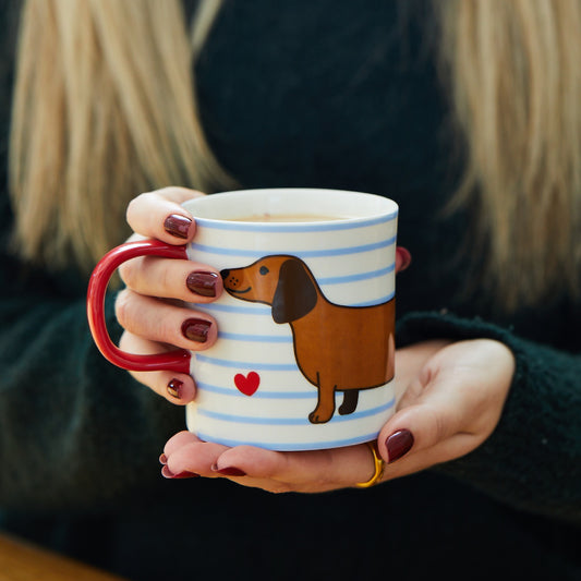 Taza de porcelana Teckel