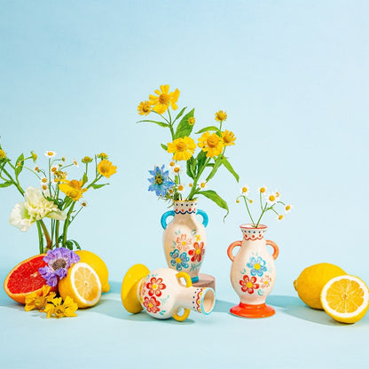 Juego de 3 jarrones Folk Floral