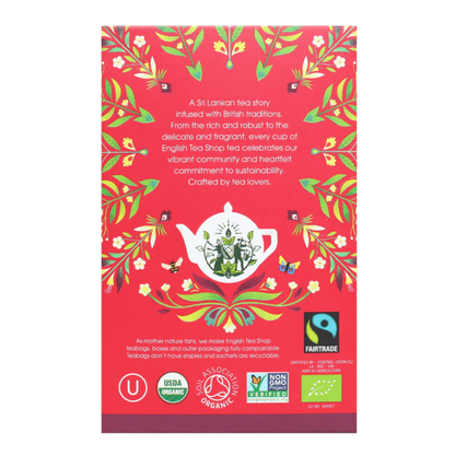Té English Breakfast ecológico English Tea Shop-20 bolsitas