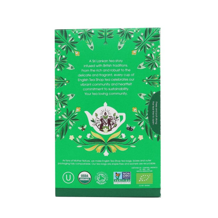 Te verde ecológico English Tea Shop-20 bolsitas
