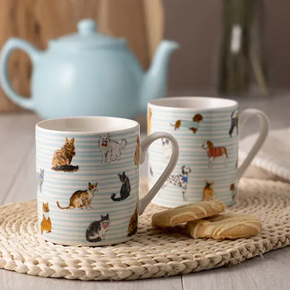 Taza de porcelana inglesa "Cat" de Price & Kensington 340 ml.