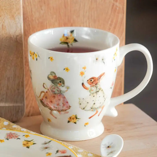 Taza de porcelana inglesa Vintage Friends 430 ml
