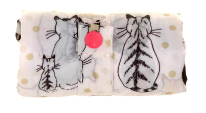 Bolsa plegable para llevar en el bolso "Cats in Waiting"
